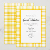 'Zonnegeel geel Waterverf geplakt' Elke gelegenhei Kaart (Voorkant / Achterkant)