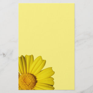 Zonnegeel kamille briefpapier