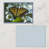 Zonnegeel monarch visitekaartje (Voorkant / Achterkant)