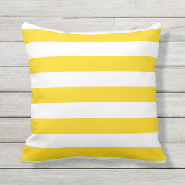 Zonnegeel Nautical Stripes Kussens buitenshuis