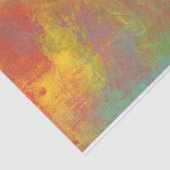 Zonnegeel Oranje Groen Rustic Grunge Abstract Tissuepapier (Detail)