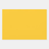 Zonnegeel Stevige Kleur Inpakpapier Vel (Voorkant 3)