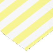  Zonnegeel & Witte Stripes Aangepast Tafelkleed (Gekanteld)