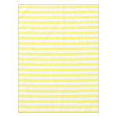  Zonnegeel & Witte Stripes Aangepast Tafelkleed (Voorkant)