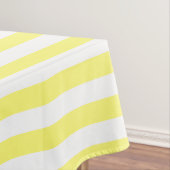  Zonnegeel & Witte Stripes Aangepast Tafelkleed (Voorbeeld)