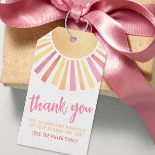 Zonnegeel Zon Cadeaulabel