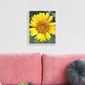 Zonnegeel Zonnebloem 8 x 10 inch Canvas Afdruk (Insitu (Woonkamer))