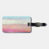 Zonnegegrammaticd Bagagelabel naar het strand (Achterkant horizontaal)