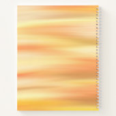 Zonnegeïnspireerde Motivatie witte spiraal Notitieboek (Achterkant)