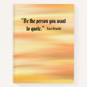 Zonnegeïnspireerde Motivatie witte spiraal Notitieboek (Voorkant)