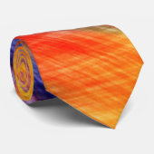 Zonnegekleurde Stropdas Modern Abstract Design (Opgerold)