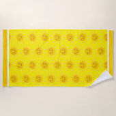 Zonnegele badhanddoek (Voorkant)