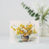 Zonnegele bloemen door Paul de Longpre CC1012 Briefkaart (Staand voorkant)