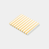 Zonnegele en witte strepen van snoep post-it® notes (Schuin)