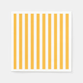 Zonnegele en witte strepen van snoep servet (Voorkant)