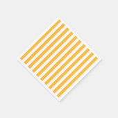 Zonnegele en witte strepen van snoep servet (Hoek)