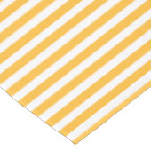 Zonnegele en witte strepen van snoep tafelkleed (Gekanteld)