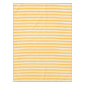 Zonnegele en witte strepen van snoep tafelkleed (Voorkant)