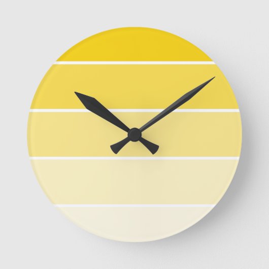 Zonnegele monsters van verf ronde klok (Voorkant)