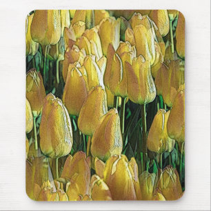 Zonnegele tulpen muismat