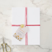 Zonnegele Wilde Bloem Baby Shower  Cadeaulabel (Met Touw)