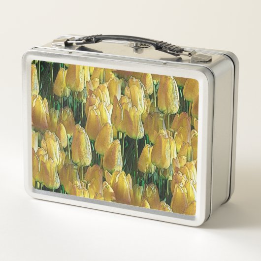 Zonnegeltulpen (Achterkant)