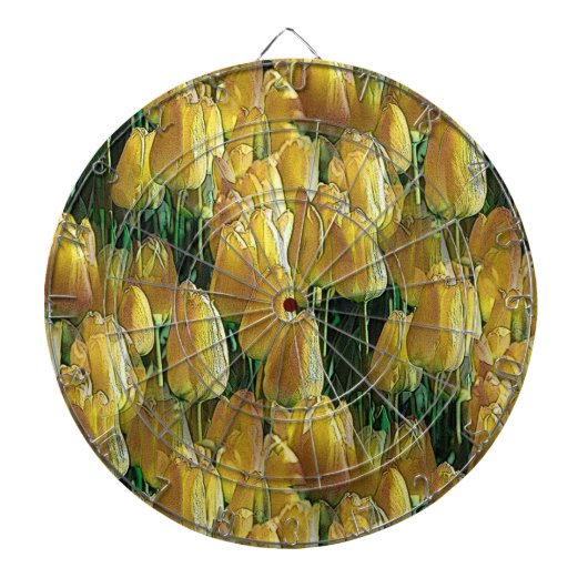 Zonnegeltulpen Dartbord (Voorkant)