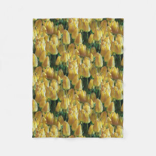 Zonnegeltulpen Fleece Deken