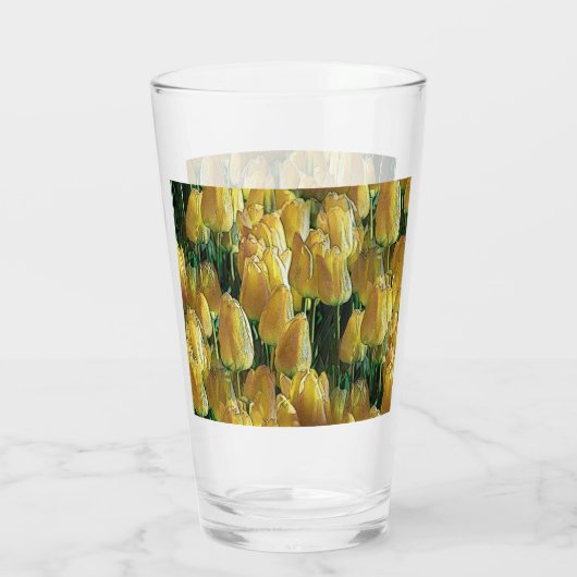 Zonnegeltulpen Glas (Achterkant)
