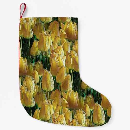 Zonnegeltulpen Kleine Kerstsok (Voorkant)
