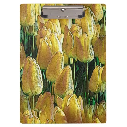 Zonnegeltulpen Klembord (Voorkant)