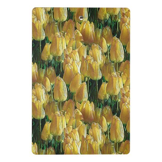 Zonnegeltulpen Mini Klembord (Achterkant)