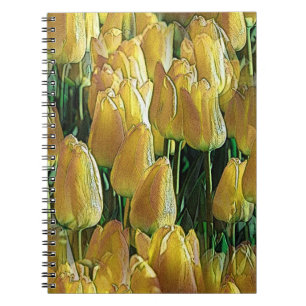 Zonnegeltulpen Notitieboek