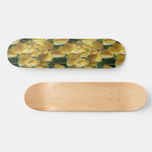 Zonnegeltulpen Persoonlijk Skateboard (Horizontaal)