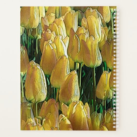 Zonnegeltulpen Planner (Achterkant)