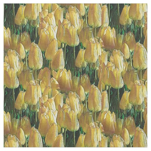 Zonnegeltulpen Stof (Close Up)