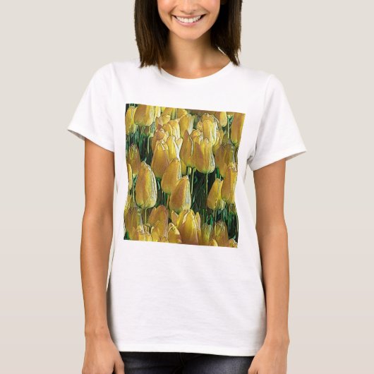 Zonnegeltulpen T-shirt (Voorkant)