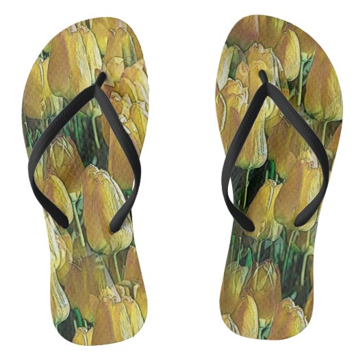 Zonnegeltulpen Teenslippers (Voetbed)