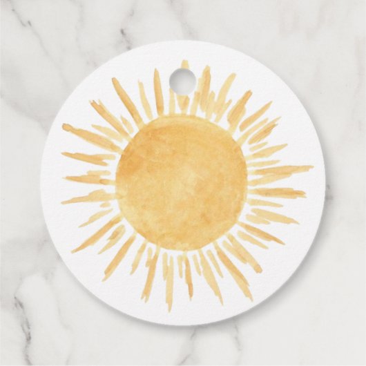 Zonnegenderneutraal Baby shower Bedankt Bedankjes Labels (Achterkant)