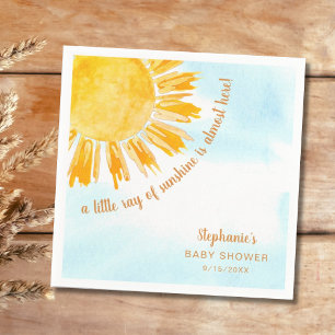 Zonnegengeslachtsneutraal Baby shower Servet