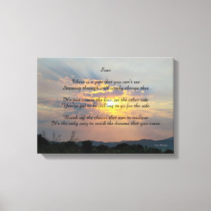 Zonnegestretscanvasafdruk Canvas Afdruk