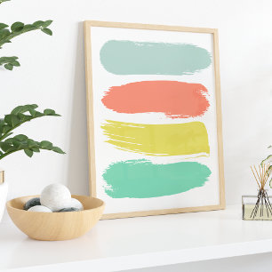 Zonnegewassen Neon Poster