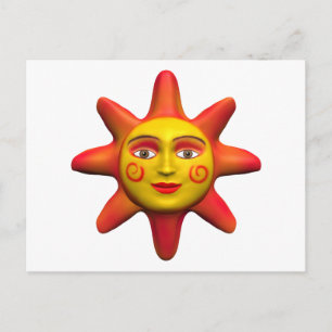 Zonnegezicht Briefkaart