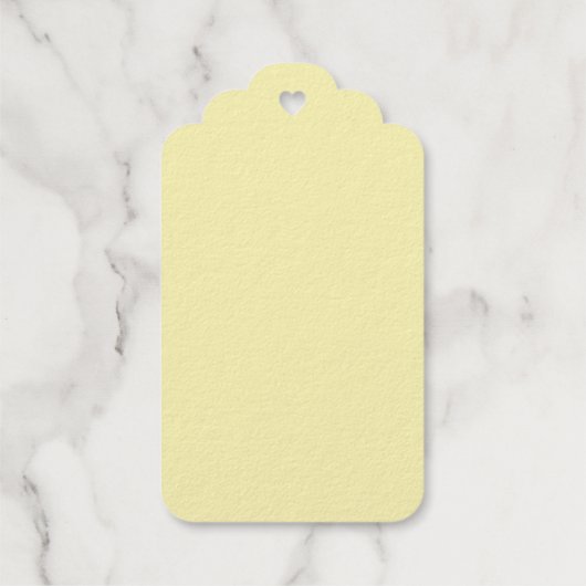 Zonnegezicht glimlachen met aangepaste tekst cadeaulabels (Achterkant)