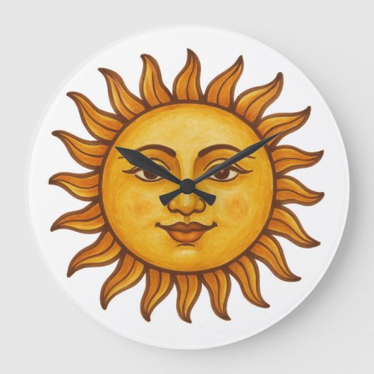 Zonnegezicht Grote Klok (Voorkant)