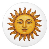 Zonnegezicht Keramische Knop (Voorkant)