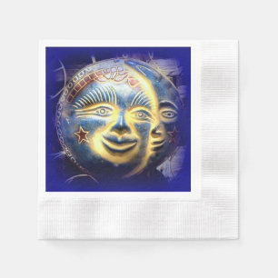 zonnegezicht / maandoekjes servetten