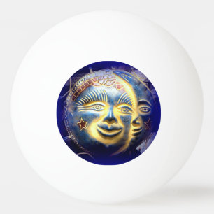 zonnegezicht / maangezicht pongbal pingpongbal