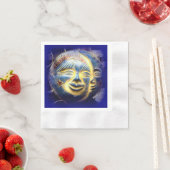 zonnegezicht / maanpapier servetten (Insitu)