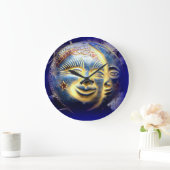 zonnegezicht / maanvoorklok grote klok (Huis)